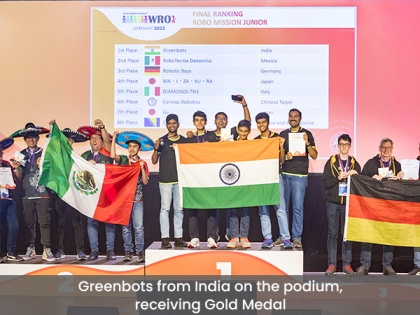 Indian robotics team Greenbots wins gold medal at World Robot Olympiad, Germany | Indian robotics team Greenbots wins gold medal at World Robot Olympiad, Germany
