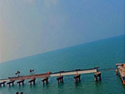 Construction of India's first vertical lift sea bridge to be completed soon | Construction of India's first vertical lift sea bridge to be completed soon Construction of India's first vertical lift sea bridge to be completed soon | Construction of India's first vertical lift sea bridge to be completed soon