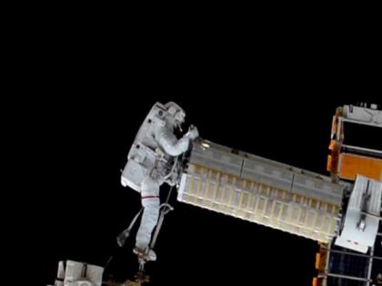 NASA astronauts successfully install new roll-out solar array on space station | NASA astronauts successfully install new roll-out solar array on space station