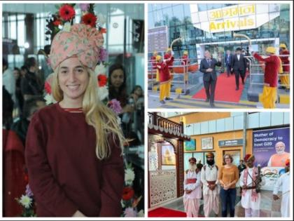G20 Sherpa meeting, Udaipur: Delegates receive warm welcome on arrival | G20 Sherpa meeting, Udaipur: Delegates receive warm welcome on arrival G20 Sherpa meeting, Udaipur: Delegates receive warm welcome on arrival | G20 Sherpa meeting, Udaipur: Delegates receive warm welcome on arrival