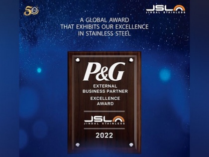 Jindal Stainless wins P&G's Grooming Excellence Award 2022 | Jindal Stainless wins P&G's Grooming Excellence Award 2022