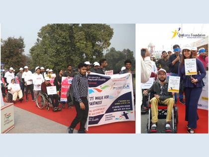 Awareness walk advocating inclusion of Persons with Disabilities in society initiated by Ayushkama Foundation on December 3 at India Gate, New Delhi | Awareness walk advocating inclusion of Persons with Disabilities in society initiated by Ayushkama Foundation on December 3 at India Gate, New Delhi
