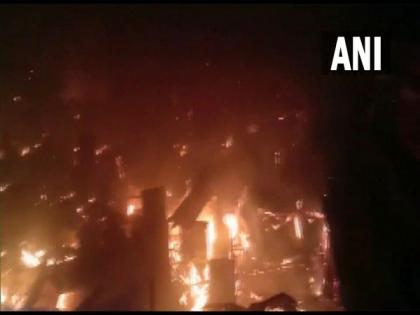 Assam: Several houses gutted in massive fire in Guwahati | Assam: Several houses gutted in massive fire in Guwahati