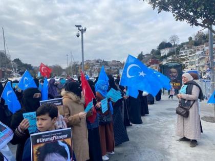 Turkish political parties, activists protest against Chinese atrocities on Human Rights Day | Turkish political parties, activists protest against Chinese atrocities on Human Rights Day