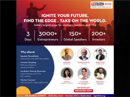 The Largest Entrepreneurship Summit takes over Hyderabad; 7th Edition of TiE Global Summit to focus on ideas for global entrepreneurial development | The Largest Entrepreneurship Summit takes over Hyderabad; 7th Edition of TiE Global Summit to focus on ideas for global entrepreneurial development