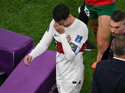 Cristiano Ronaldo walks down tunnel in tears as Portugal crash out of World Cup | Cristiano Ronaldo walks down tunnel in tears as Portugal crash out of World Cup