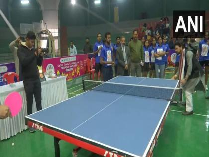 Anurag Thakur inaugurates table tennis and other sports events in Varanasi | Anurag Thakur inaugurates table tennis and other sports events in Varanasi