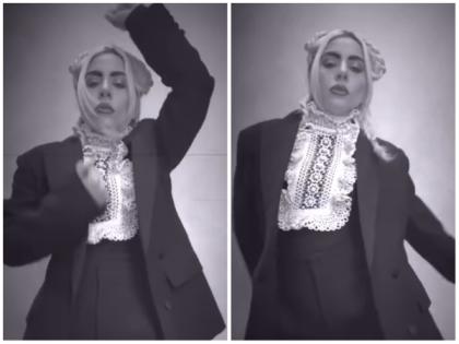 Lady Gaga performs the viral Wednesday Addams dance; Clip inside | Lady Gaga performs the viral Wednesday Addams dance; Clip inside