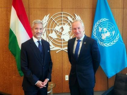 Jaishankar holds talks with UNGA President in New York | Jaishankar holds talks with UNGA President in New York Jaishankar holds talks with UNGA President in New York | Jaishankar holds talks with UNGA President in New York