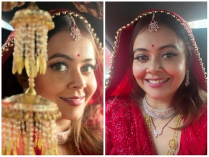 Did 'Bigg Boss' fame Devoleena Bhattacharjee just get married? Photos have Netizens confused | Did 'Bigg Boss' fame Devoleena Bhattacharjee just get married? Photos have Netizens confused