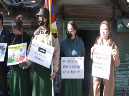 Tibetan refugees protest against Chinese aggression in Tawangng | Tibetan refugees protest against Chinese aggression in Tawangng