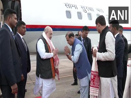 Union Home Minister Amit Shah arrives in Guwahati | Union Home Minister Amit Shah arrives in Guwahati