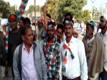 Rajasthan: Farmers protest during Bharat Jodo, demand loan waivers | Rajasthan: Farmers protest during Bharat Jodo, demand loan waivers