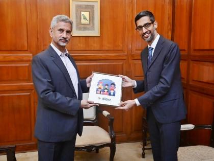 Jaishankar meets Google CEO Sundar Pichai, discusses India's digital transformation | Jaishankar meets Google CEO Sundar Pichai, discusses India's digital transformation