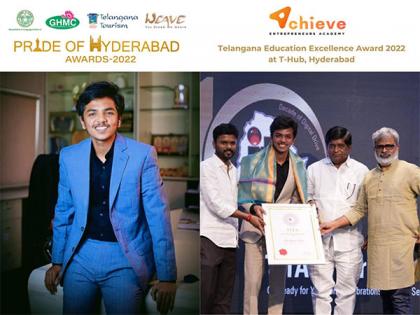 Youngest entrepreneur Ravi Kumar Sagar of Achieve Entrepreneurs Academy bags Pride of Hyderabad 2022 & Telangana Education Excellence Award | Youngest entrepreneur Ravi Kumar Sagar of Achieve Entrepreneurs Academy bags Pride of Hyderabad 2022 & Telangana Education Excellence Award Youngest entrepreneur Ravi Kumar Sagar of Achieve Entrepreneurs Academy bags Pride of Hyderabad 2022 & Telangana Education Excellence Award | Youngest entrepreneur Ravi Kumar Sagar of Achieve Entrepreneurs Academy bags Pride of Hyderabad 2022 & Telangana Education Excellence Award