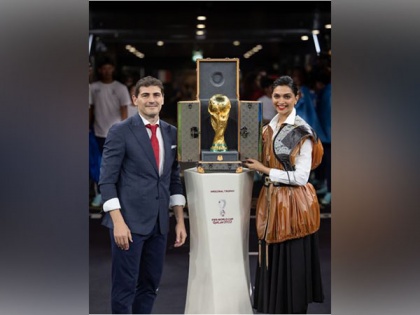 Deepika Padukone wears Louis Vuitton while presenting the FIFA World Cup Trophy in its Louis Vuitton Trunk at the FIFA World Cup Final Match | Deepika Padukone wears Louis Vuitton while presenting the FIFA World Cup Trophy in its Louis Vuitton Trunk at the FIFA World Cup Final Match