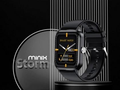 Minix Storm smartwatch launched in India with a 1.85-inch, high-pixel display and waterproof bluetooth speakers! | Minix Storm smartwatch launched in India with a 1.85-inch, high-pixel display and waterproof bluetooth speakers!