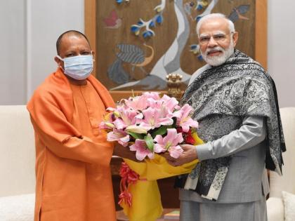 UP CM Yogi Adityanath meets PM Modi in Delhi | UP CM Yogi Adityanath meets PM Modi in Delhi