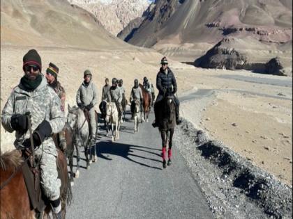 Army horsemen travel along old winter silk route - Gapshan to Sultan Chusku in Eastern Ladakh | Army horsemen travel along old winter silk route - Gapshan to Sultan Chusku in Eastern Ladakh