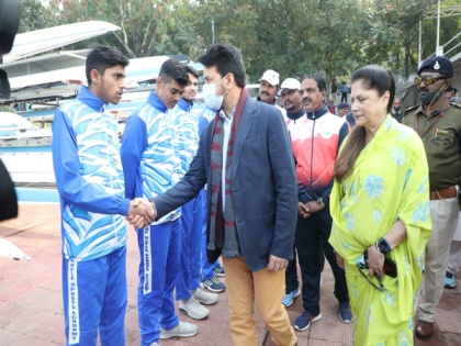 Anurag Thakur visits SAI NCOE Bhopal, interacts with athletes | Anurag Thakur visits SAI NCOE Bhopal, interacts with athletes
