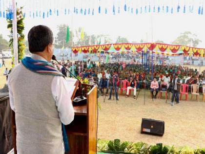 Tripura CM inaugurates 1,000-tonne capacity rice godown in Mandwi | Tripura CM inaugurates 1,000-tonne capacity rice godown in Mandwi
