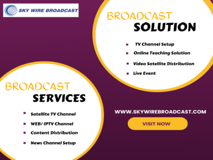 Sky Wire Broadcast launches a wide collection of Products & Services; wide range of audio-video and broadcast equipments | Sky Wire Broadcast launches a wide collection of Products & Services; wide range of audio-video and broadcast equipments