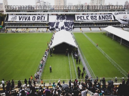 'Eternal King Pele says goodbye in Vila Belmiro': Football legend laid to rest at home of long-time club Santos | 'Eternal King Pele says goodbye in Vila Belmiro': Football legend laid to rest at home of long-time club Santos