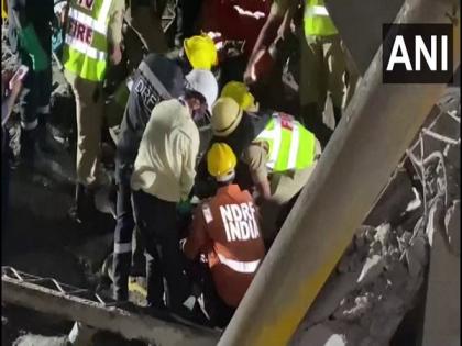 Two killed, another injured as under-construction building collapsed in Hyderabad | Two killed, another injured as under-construction building collapsed in Hyderabad