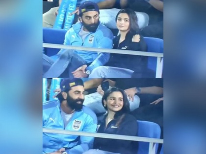 In pics: Ranbir, Alia hold hands, cheer together for Mumbai City FC | In pics: Ranbir, Alia hold hands, cheer together for Mumbai City FC