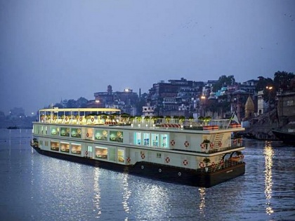 Luxury cruise Ganga Vilas reaches UP's Varanasi, to be flagged off by PM Modi on Jan 13 | Luxury cruise Ganga Vilas reaches UP's Varanasi, to be flagged off by PM Modi on Jan 13