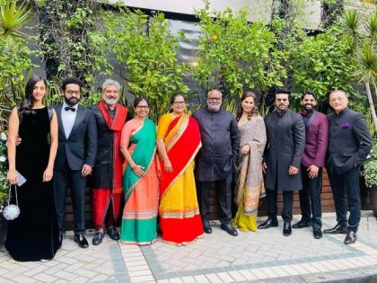 RRR: Jr NTR, Ram Charan, SS Rajamouli bring Indian touch to Golden Globe red carpet | RRR: Jr NTR, Ram Charan, SS Rajamouli bring Indian touch to Golden Globe red carpet