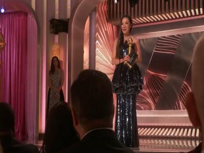 Golden Globe Awards 2023: Michelle Yeoh wins trophy for 'Everything Everywhere All at Once' | Golden Globe Awards 2023: Michelle Yeoh wins trophy for 'Everything Everywhere All at Once'