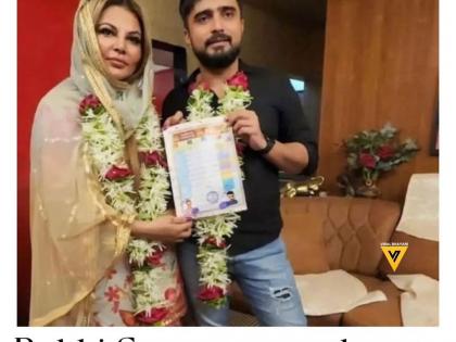 "No comments," Rakhi Sawant on pregnancy rumours after posting Nikah pics | "No comments," Rakhi Sawant on pregnancy rumours after posting Nikah pics "No comments," Rakhi Sawant on pregnancy rumours after posting Nikah pics | "No comments," Rakhi Sawant on pregnancy rumours after posting Nikah pics