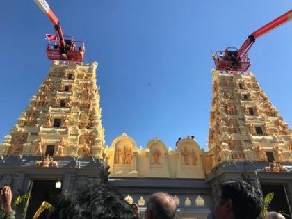 Australia: Shri Shiva Vishnu Temple vandalised with anti-Hindu graffiti | Australia: Shri Shiva Vishnu Temple vandalised with anti-Hindu graffiti