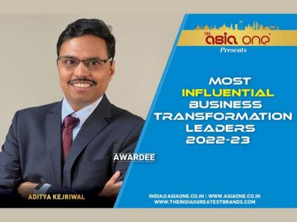 Aditya Kejriwal Won AsiaOne Most Influential Business Transformation Leaders 2022-23 Award | Aditya Kejriwal Won AsiaOne Most Influential Business Transformation Leaders 2022-23 Award