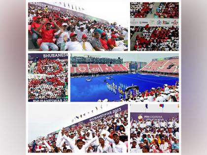 Odisha: NACO forms largest Human Red Ribbon Chain to spread awareness regarding AIDS | Odisha: NACO forms largest Human Red Ribbon Chain to spread awareness regarding AIDS Odisha: NACO forms largest Human Red Ribbon Chain to spread awareness regarding AIDS | Odisha: NACO forms largest Human Red Ribbon Chain to spread awareness regarding AIDS
