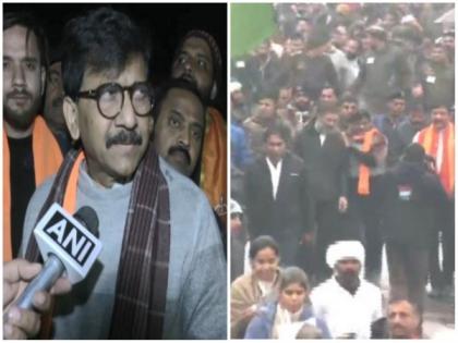 J-K: Shiv Sena (Uddhav) leader Sanjay Raut joins Bharat Jodo Yatra | J-K: Shiv Sena (Uddhav) leader Sanjay Raut joins Bharat Jodo Yatra