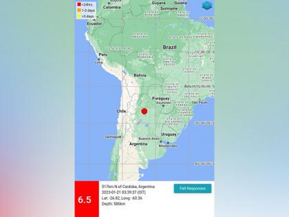 6.5 magnitude earthquake jolts Argentina | 6.5 magnitude earthquake jolts Argentina