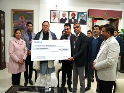 HDFC donates Rs 5 cr to Uttarakhand CM for Kedarnath Utthan Charitable Trust | HDFC donates Rs 5 cr to Uttarakhand CM for Kedarnath Utthan Charitable Trust