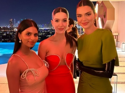 Suhana Khan, Shanya Kapoor meet Kendall Jenner in Dubai | Suhana Khan, Shanya Kapoor meet Kendall Jenner in Dubai