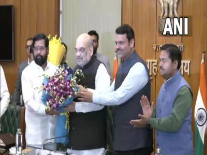 Amit Shah holds meeting with Maha CM Eknath Shinde, Dy CM Devendra Fadnavis | Amit Shah holds meeting with Maha CM Eknath Shinde, Dy CM Devendra Fadnavis