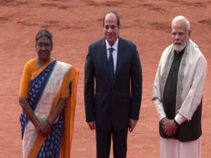 President Murmu, PM Modi welcome Egyptian president at Rashtrapati Bhavan | President Murmu, PM Modi welcome Egyptian president at Rashtrapati Bhavan