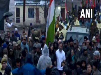 Jammu: Congress cancels afternoon leg of Bharat Jodo Yatra amid landslides, to resume on Friday | Jammu: Congress cancels afternoon leg of Bharat Jodo Yatra amid landslides, to resume on Friday