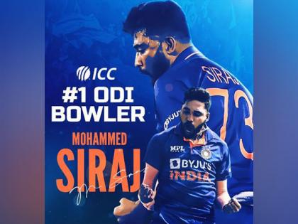 Mohammed Siraj claims top spot in ICC's ODI bowler rankings | Mohammed Siraj claims top spot in ICC's ODI bowler rankings