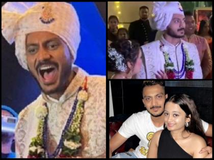 Indian cricketer Axar Patel ties knot with Maha Patel in Vadodara | Indian cricketer Axar Patel ties knot with Maha Patel in Vadodara