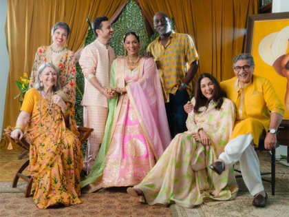"My beautiful blended family": 'Bride' Masaba poses with dad Viv Richards and stepdad Vivek Mehra in wedding pic | "My beautiful blended family": 'Bride' Masaba poses with dad Viv Richards and stepdad Vivek Mehra in wedding pic