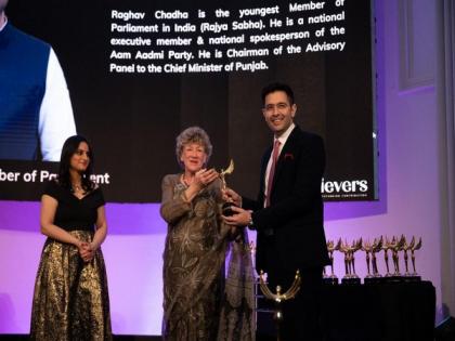 AAP MP Raghav Chadha receives "India UK Outstanding Achievers Honour" in London | AAP MP Raghav Chadha receives "India UK Outstanding Achievers Honour" in London AAP MP Raghav Chadha receives "India UK Outstanding Achievers Honour" in London | AAP MP Raghav Chadha receives "India UK Outstanding Achievers Honour" in London
