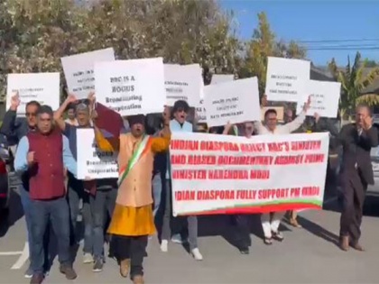 US: Indian diaspora holds protest in California against BBC documentary on PM Modi | US: Indian diaspora holds protest in California against BBC documentary on PM Modi
