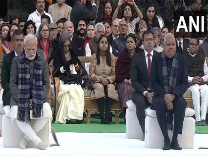PM Modi attends prayer meet at Gandhi Smriti on Mahatma's death anniversary | PM Modi attends prayer meet at Gandhi Smriti on Mahatma's death anniversary