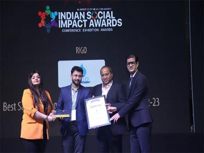 Rigo Water Filtration wins Indian Social Impact Award for Best Safe Drinking Water Initiative of 2022-23 | Rigo Water Filtration wins Indian Social Impact Award for Best Safe Drinking Water Initiative of 2022-23